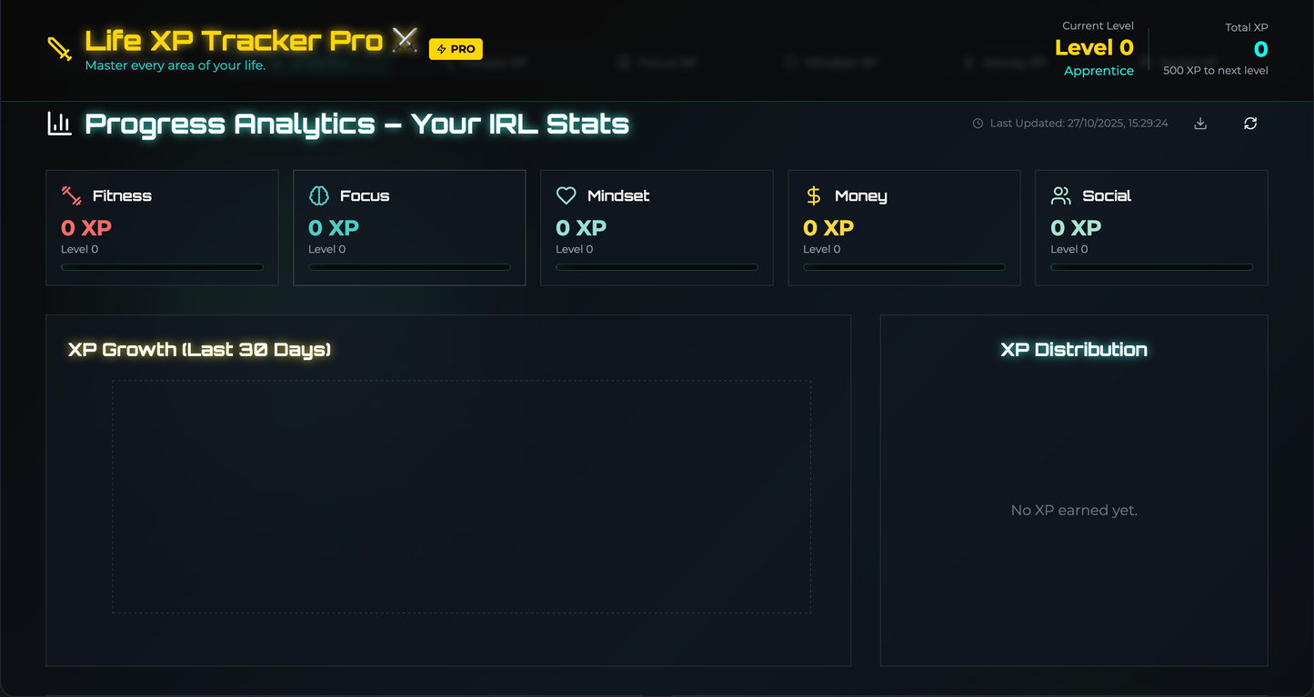 Life XP Tracker Pro