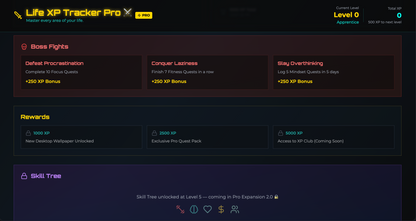 Life XP Tracker Pro